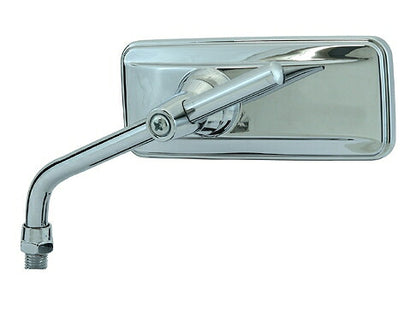 Retractable Mirror M10 10mm Standard Thread Plated Silver Mirror Left/Right Compatible