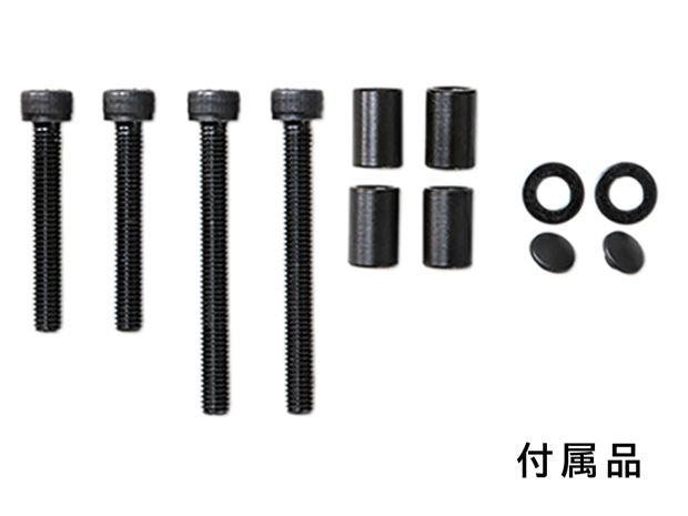 ヘルメット用ワイヤーロック ストレート レッド