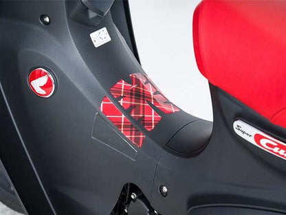 レッグシールドパッド チェック 1個 C125 スーパーカブ用