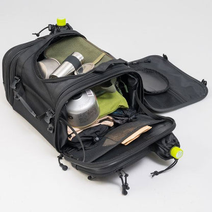 MOTO FIZZ モトフィズ キャンピングシートバッグS ブラック 20～28L