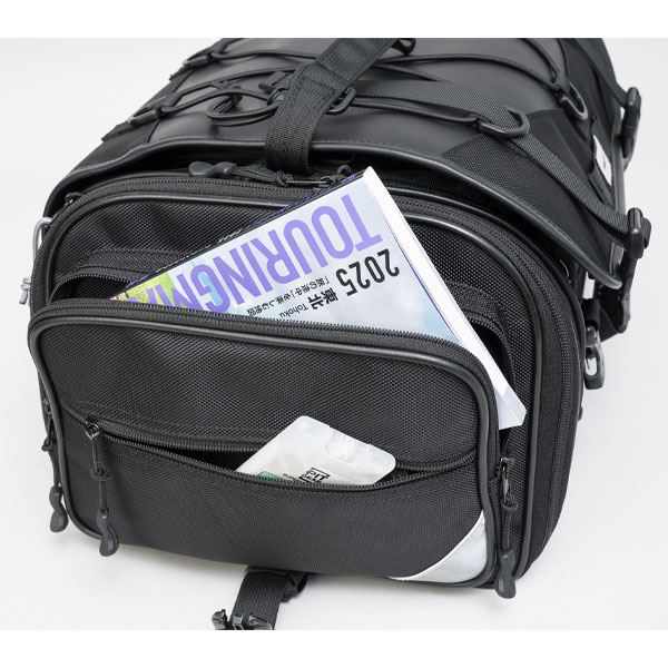 MOTO FIZZ モトフィズ キャンピングシートバッグM ブラック 30～41L