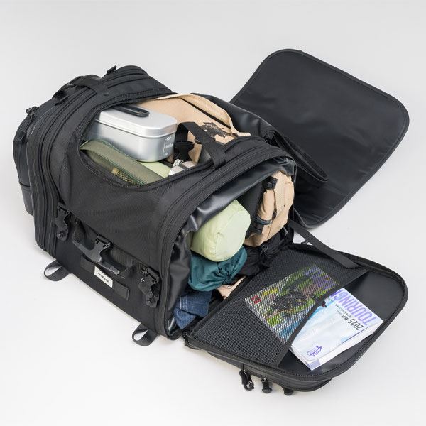 MOTO FIZZ モトフィズ キャンピングシートバッグL ブラック 40～60L