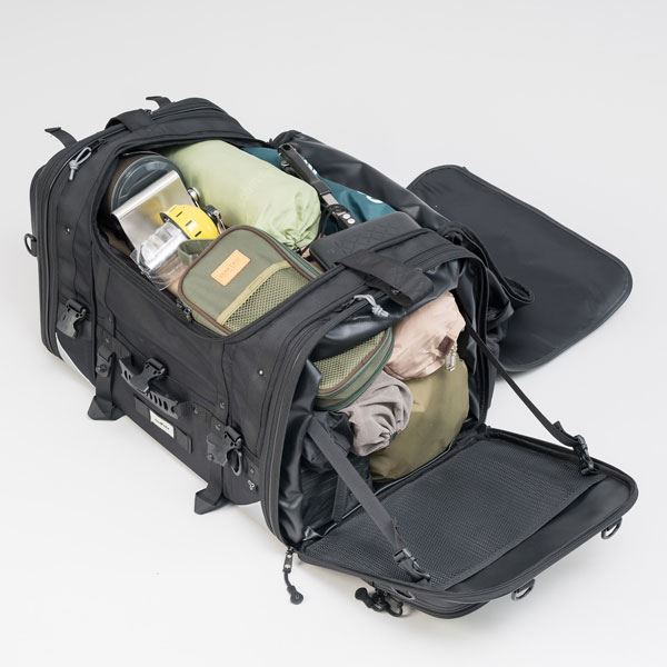 MOTO FIZZ モトフィズ キャンピングシートバッグXL ブラック 60～77L