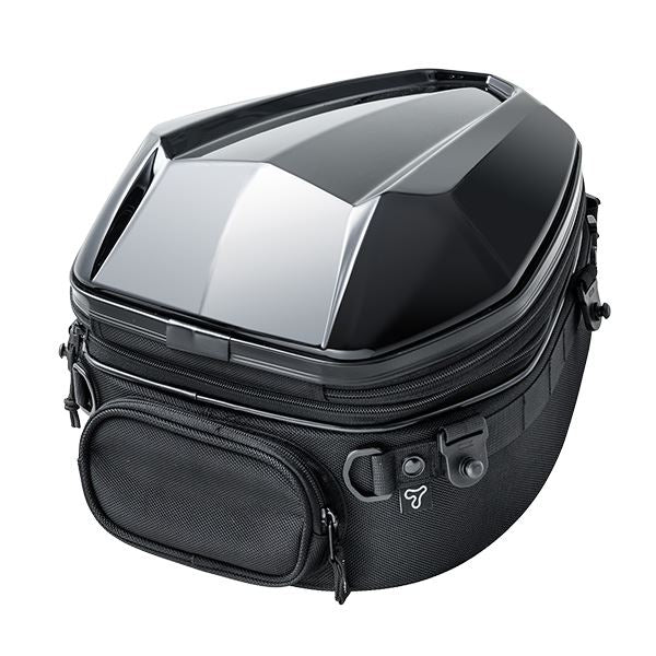 MOTO FIZZ モトフィズ シェルシートバッグM グロスブラック 10-14L