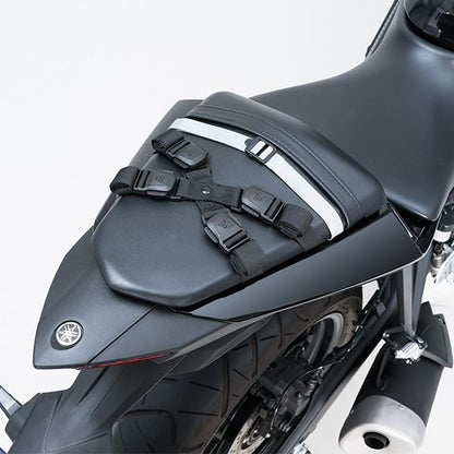 MOTO FIZZ モトフィズ シェルシートバッグM グロスブラック 10-14L