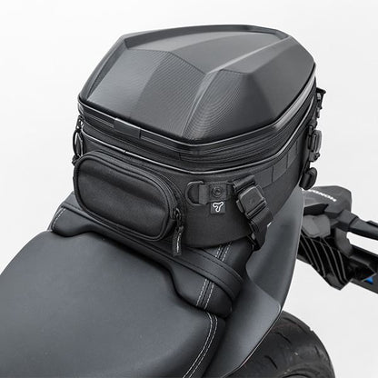MOTO FIZZ モトフィズ シェルシートバッグM エンボスブラック 10-14L