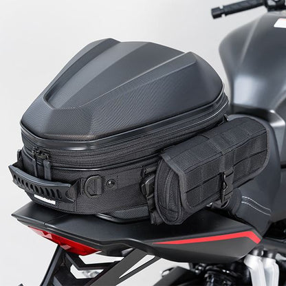 MOTO FIZZ モトフィズ シェルシートバッグM エンボスブラック 10-14L