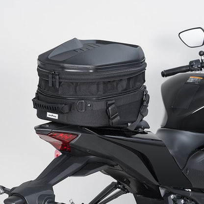 MOTO FIZZ モトフィズ シェルシートバッグL グロスブラック 14-18L