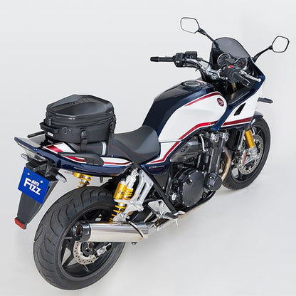 MOTO FIZZ モトフィズ シェルシートバッグL グロスブラック 14-18L