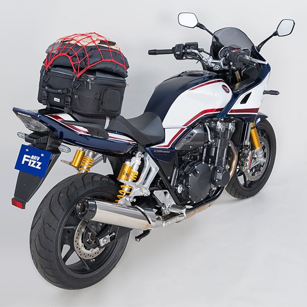 MOTO FIZZ モトフィズ ツアーシェルシートバッグM グロスブラック 25L