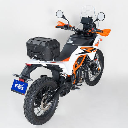 MOTO FIZZ モトフィズ ツアーシェルシートバッグM グロスブラック 25L