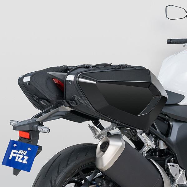 MOTO FIZZ モトフィズ カービングシェルケース2 サイドバッグ グロスブラック 32L