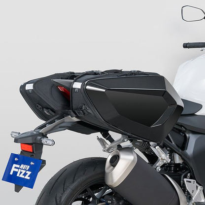 MOTO FIZZ モトフィズ カービングシェルケース2 サイドバッグ グロスブラック 32L