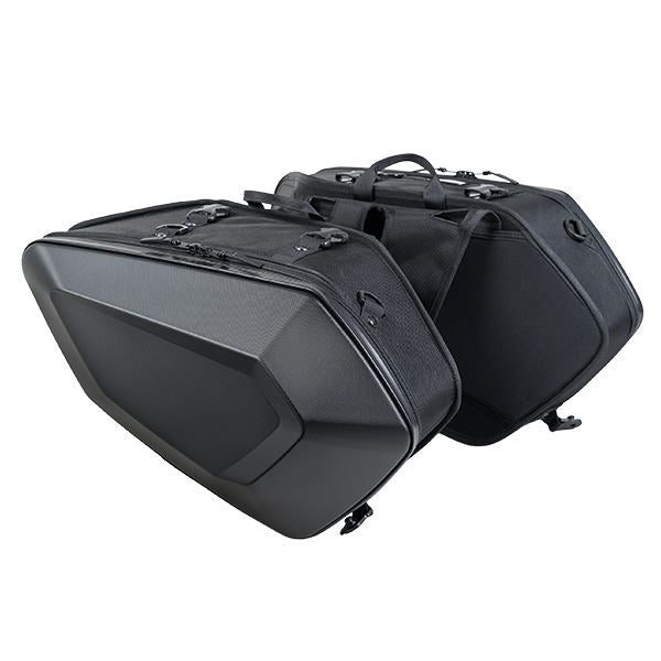 MOTO FIZZ モトフィズ カービングシェルケース2 サイドバッグ エンボスブラック 32L
