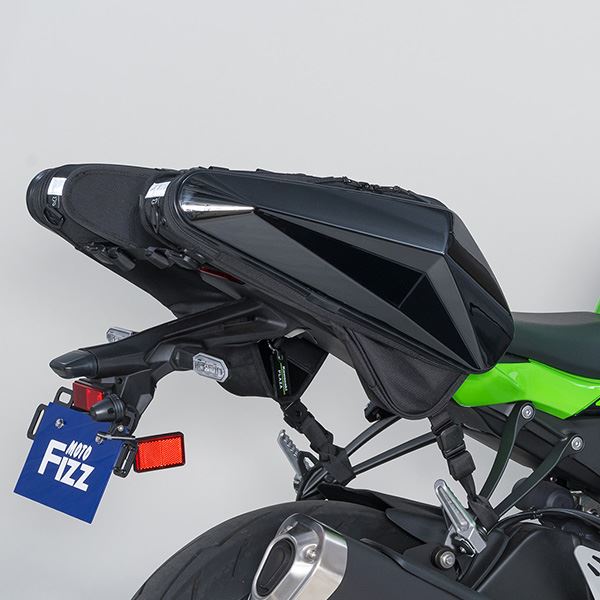 MOTO FIZZ モトフィズ カービングシェルケース2 SS サイドバッグ グロスブラック 20L