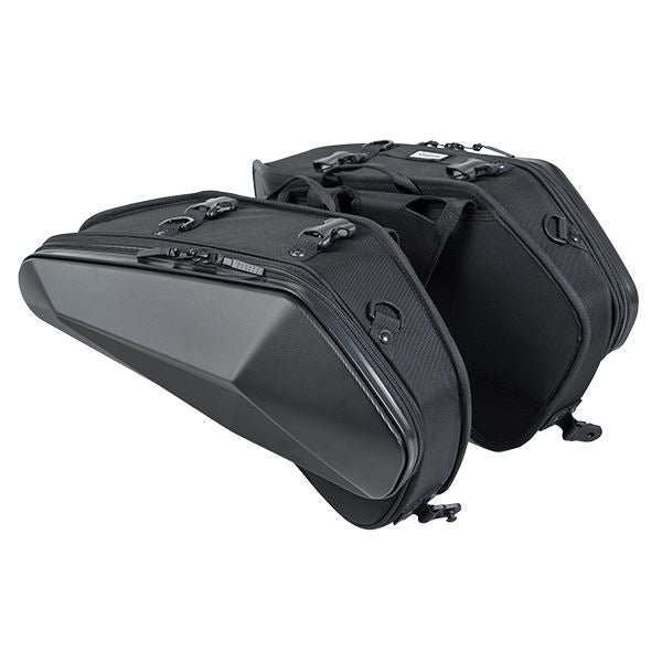 MOTO FIZZ モトフィズ カービングシェルケース2 SS サイドバッグ エンボスブラック 20L