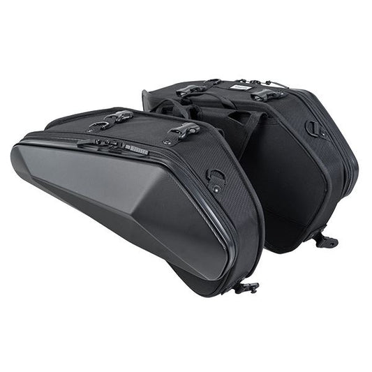 MOTO FIZZ モトフィズ カービングシェルケース2 SS サイドバッグ エンボスブラック 20L