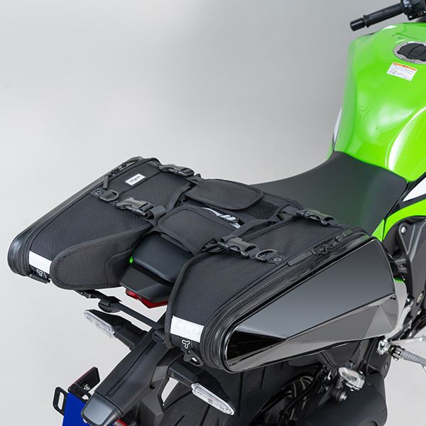 MOTO FIZZ モトフィズ カービングシェルケース2 SS サイドバッグ エンボスブラック 20L