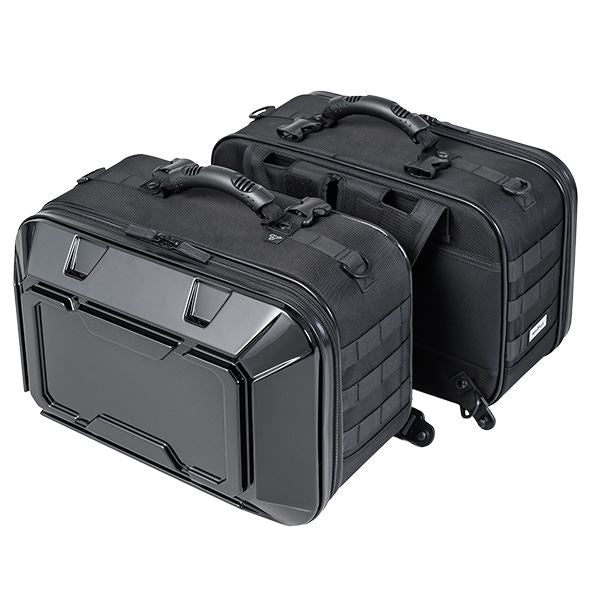 MOTO FIZZ モトフィズ ツアーシェルケースM サイドバッグ グロスブラック 40L
