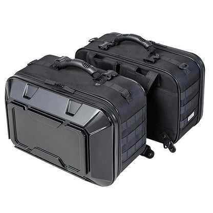 MOTO FIZZ モトフィズ ツアーシェルケースM サイドバッグ グロスブラック 40L