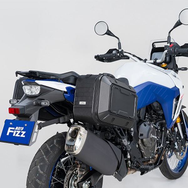 MOTO FIZZ モトフィズ ツアーシェルケースM サイドバッグ グロスブラック 40L