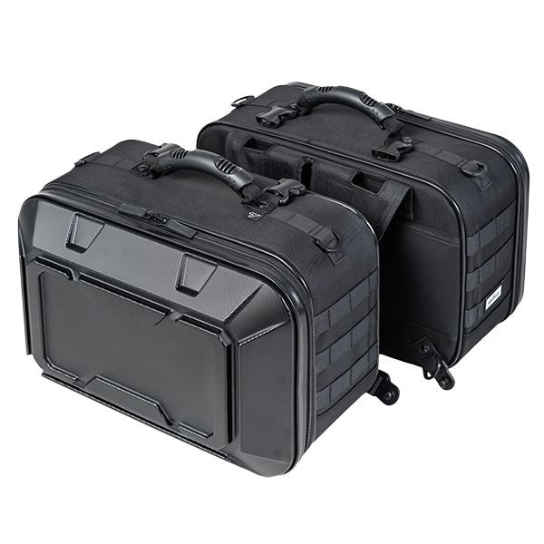 MOTO FIZZ モトフィズ ツアーシェルケースM サイドバッグ エンボスブラック 40L