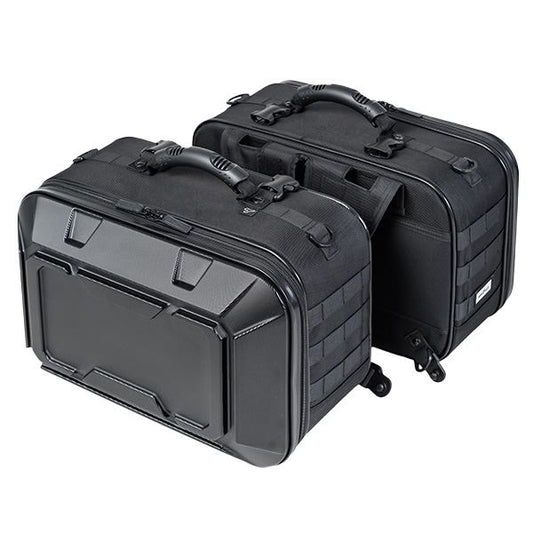 MOTO FIZZ モトフィズ ツアーシェルケースM サイドバッグ エンボスブラック 40L