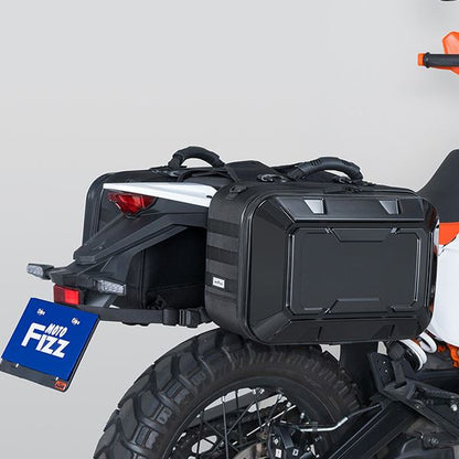 MOTO FIZZ モトフィズ ツアーシェルケースM サイドバッグ エンボスブラック 40L