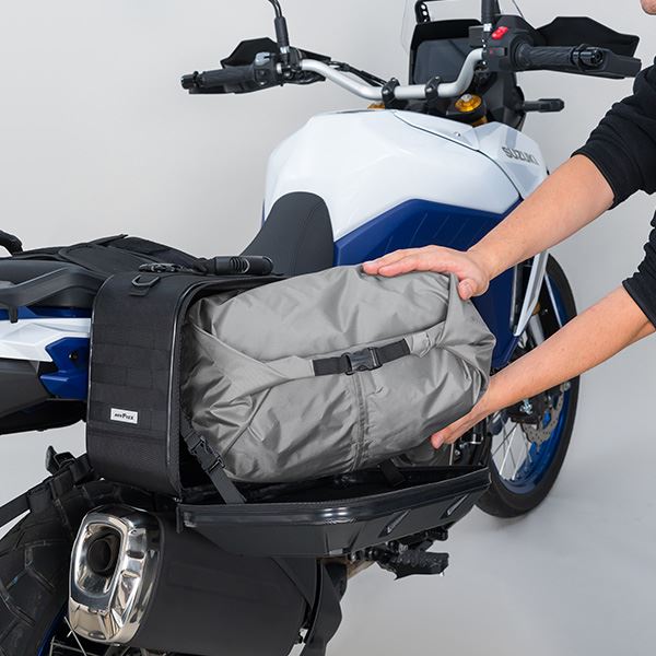 MOTO FIZZ モトフィズ ツアーシェルケースM サイドバッグ エンボスブラック 40L