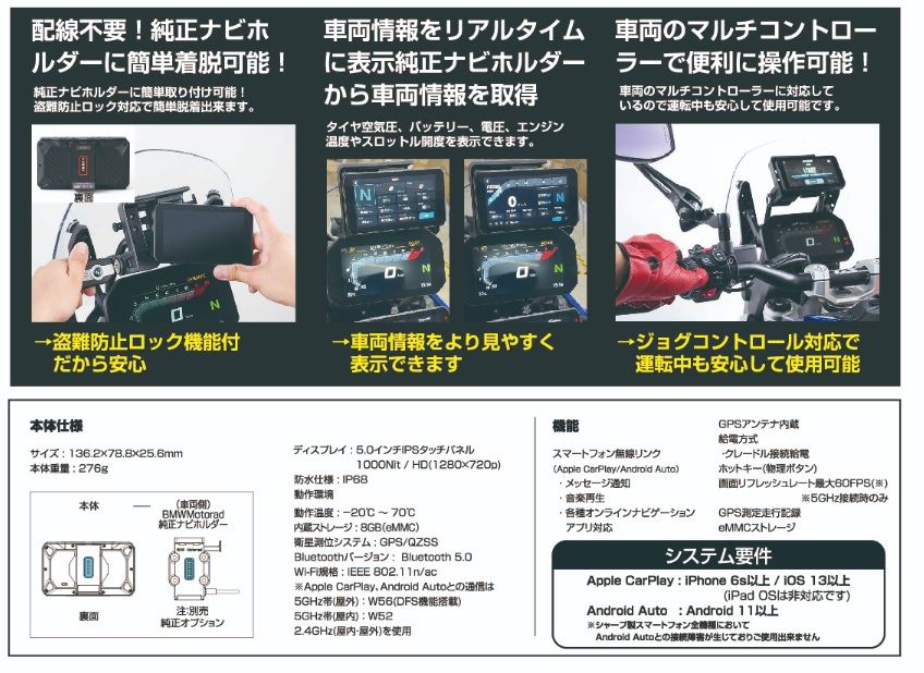 スマートライドモニターAIO-5Play BMW