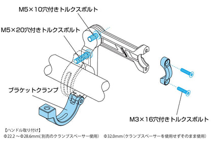 Handlebar clamp mount