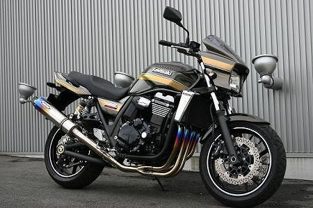 フルエキゾーストマフラー チタンパイプ ZRX1200DAEG'09? JMCA認定