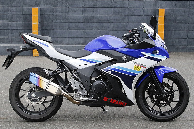 スリップオンマフラー IKAZUCHI イカヅチ ショート GSX250R 政府認証