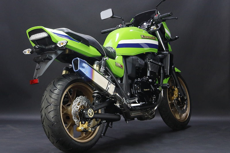 スリップオンマフラー IKAZUCHI/イカヅチサイレンサー チタンパイプ ZRX1200ダエグ 政府認証