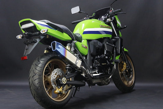 スリップオンマフラー IKAZUCHI/イカヅチサイレンサー チタンパイプ ZRX1200ダエグ 政府認証