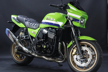 スリップオンマフラー IKAZUCHI/イカヅチサイレンサー チタンパイプ ZRX1200ダエグ 政府認証