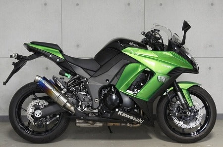 スリップオンマフラー 焼チタンGP-LOOK ニンジャ1000 /ABS'14?16 政府認証