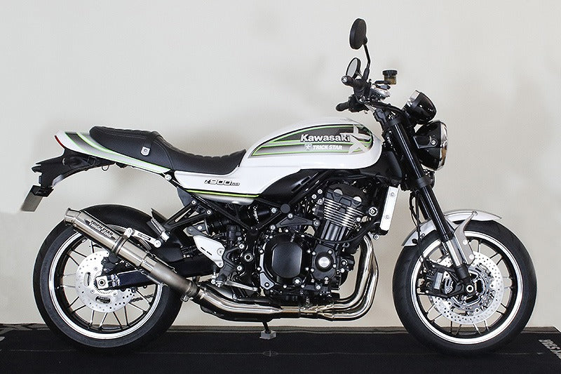 Slip-on Muffler Shotgun Baked Titanium Curl End Z900RS JMCA Approved