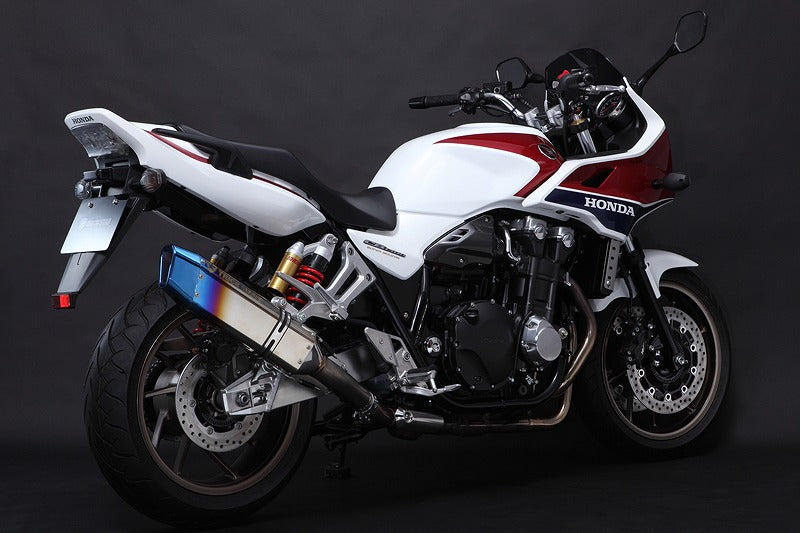 スリップオンマフラー IKAZUCHI イカヅチサイレンサー ウェルドチタンパイプ CB1300SB/SF 政府認証