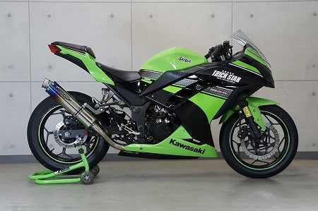 レーシングフルエキゾーストマフラー ステンレスサイレンサー Ninja250 ニンジャ250