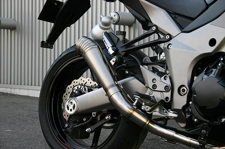 レーシングフルエキゾーストマフラー メガホンサイレンサー 雷神ショート NINJA1000'11-17 ニンジャ1000'11-17