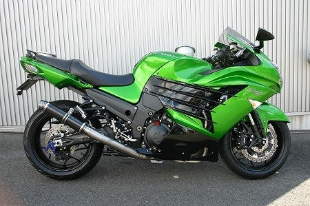 レーシングフルエキゾーストマフラー ショットガンサイレンサー カーボンGP-LOOK ZX-14R'12~15