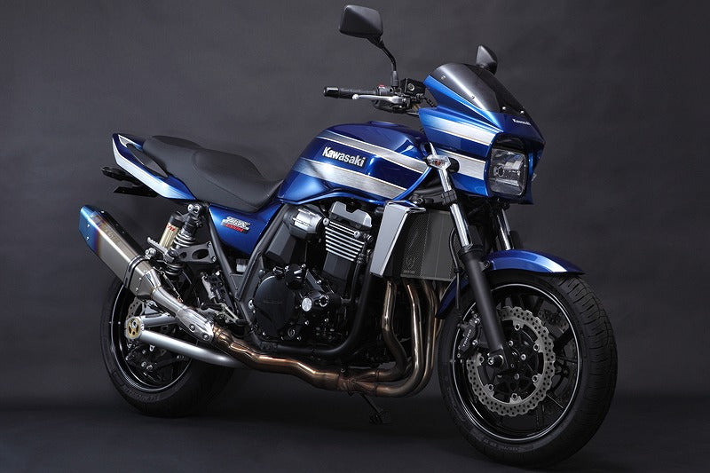 レーシングスリップオンマフラー IKAZUCHI イカヅチサイレンサー ステンレスパイプ ZRX1200DAEG