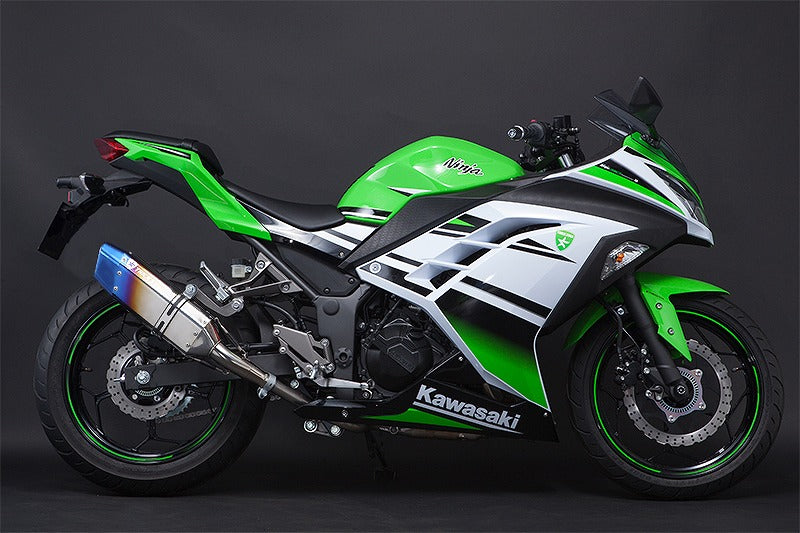 レーシングスリップオンマフラー IKAZUCHI イカヅチサイレンサー ショート Ninja250 ニンジャ250