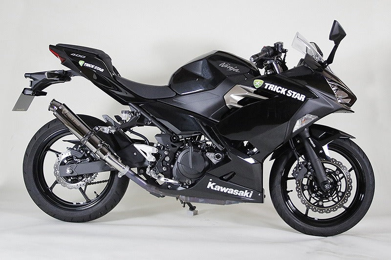 Racing Slip-on Muffler Shotgun Black Plated Ninja400 '18~