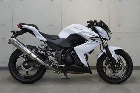レーシングスリップオンマフラー ラウンドサイレンサー ステンレス Z250'13~