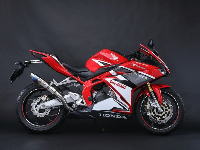 レーシングスリップオンマフラー ショットガン 焼チタンスラッシュエンド CBR250RR