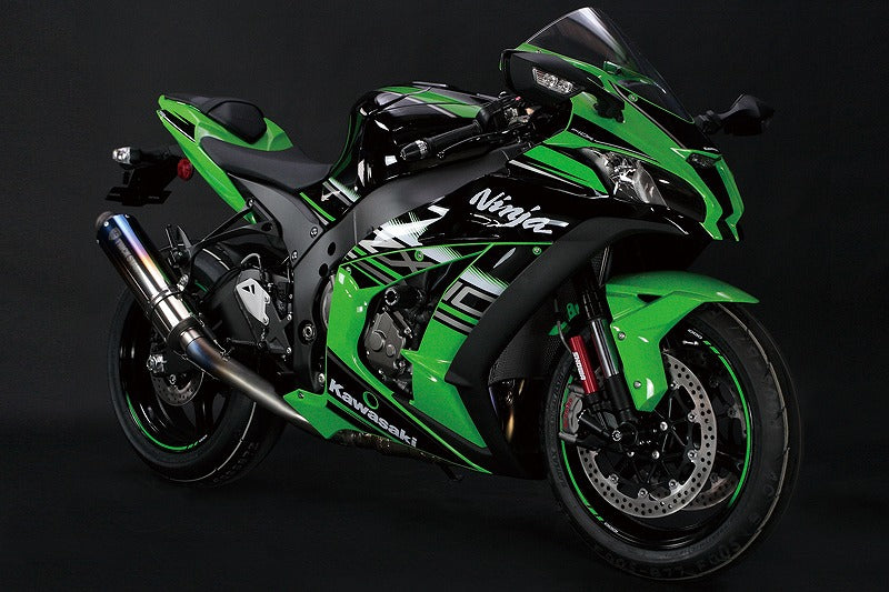 レーシングスリップオンマフラー 焼チタンサイレンサー GP-LOOK ZX-10R'16~ RST-002R-11YT