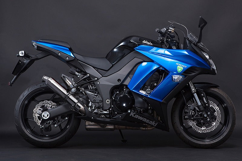 デュアルレーシングスリップオン ショットガンブラックメッキ Ninja1000'11~ ニンジャ1000'11~ RST-018-SBMC