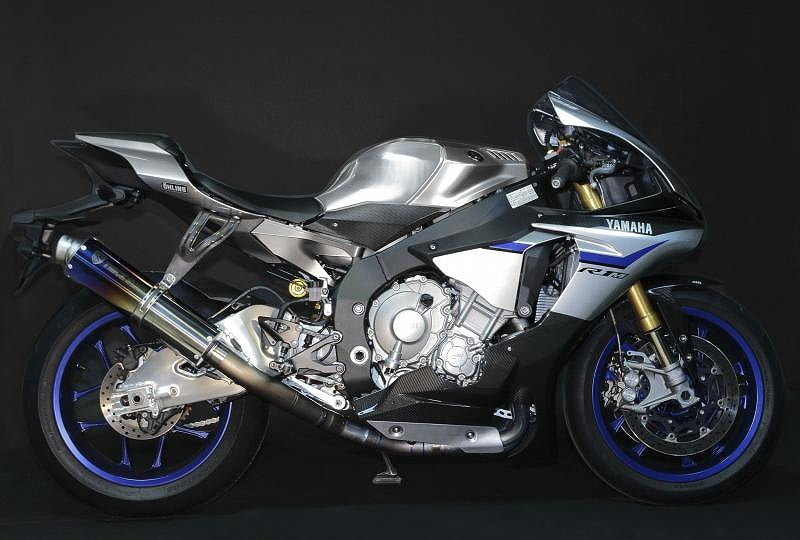 レーシングスリップオンマフラー 焼チタン GP-LOOK YZF-R1/R1M'15~ RST-207-11YT